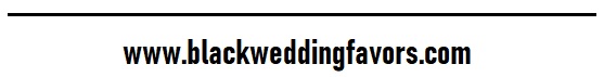 Black Wedding Favor